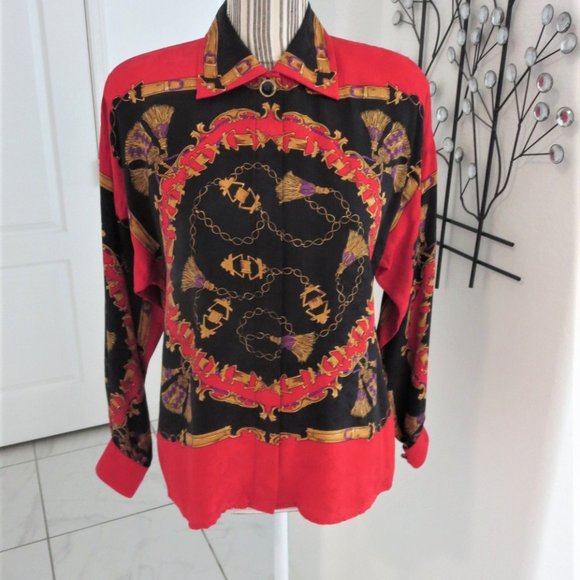 Adrianna Papell Tops - Vtg Adrianna Papell Silk Blouse Pristine Condition